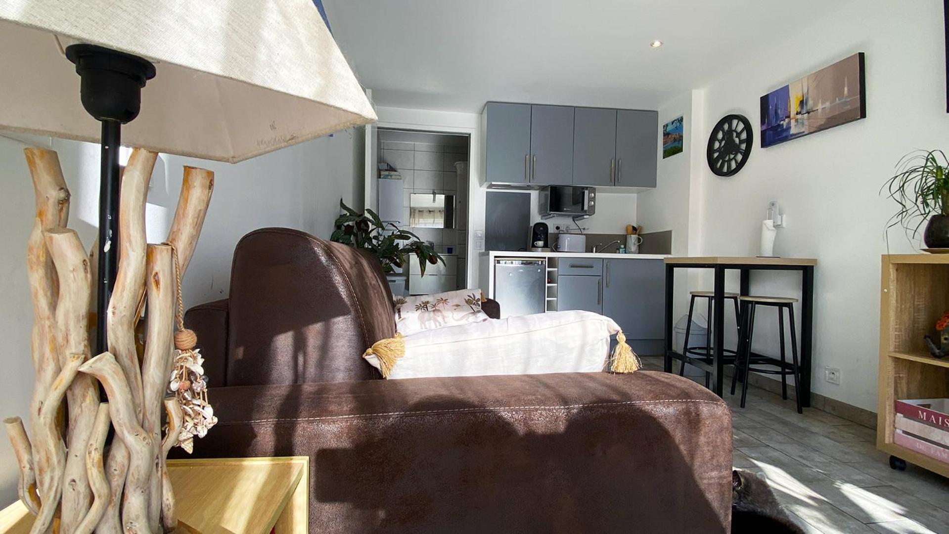 Studio Clair, Climatise Avec Jardin Et Parking Perpignan Buitenkant foto